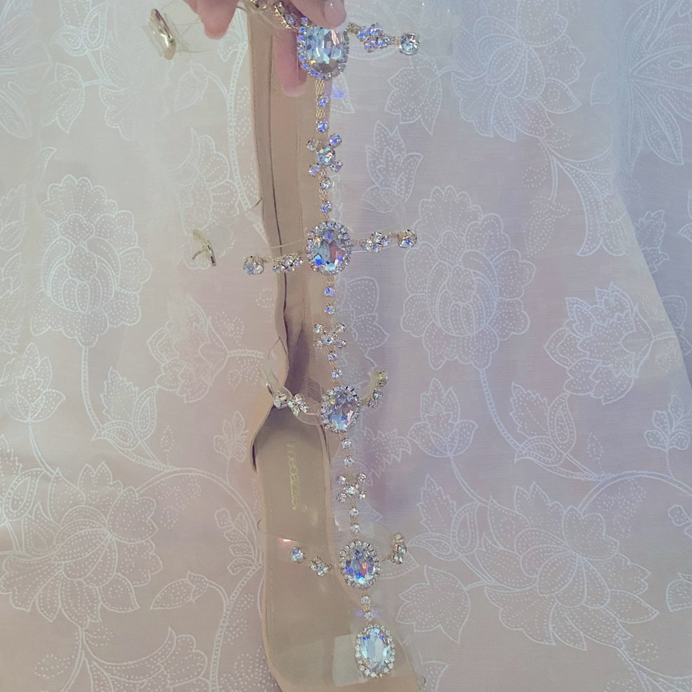 10 Wedges With Gems All Over Knee Height - image 2